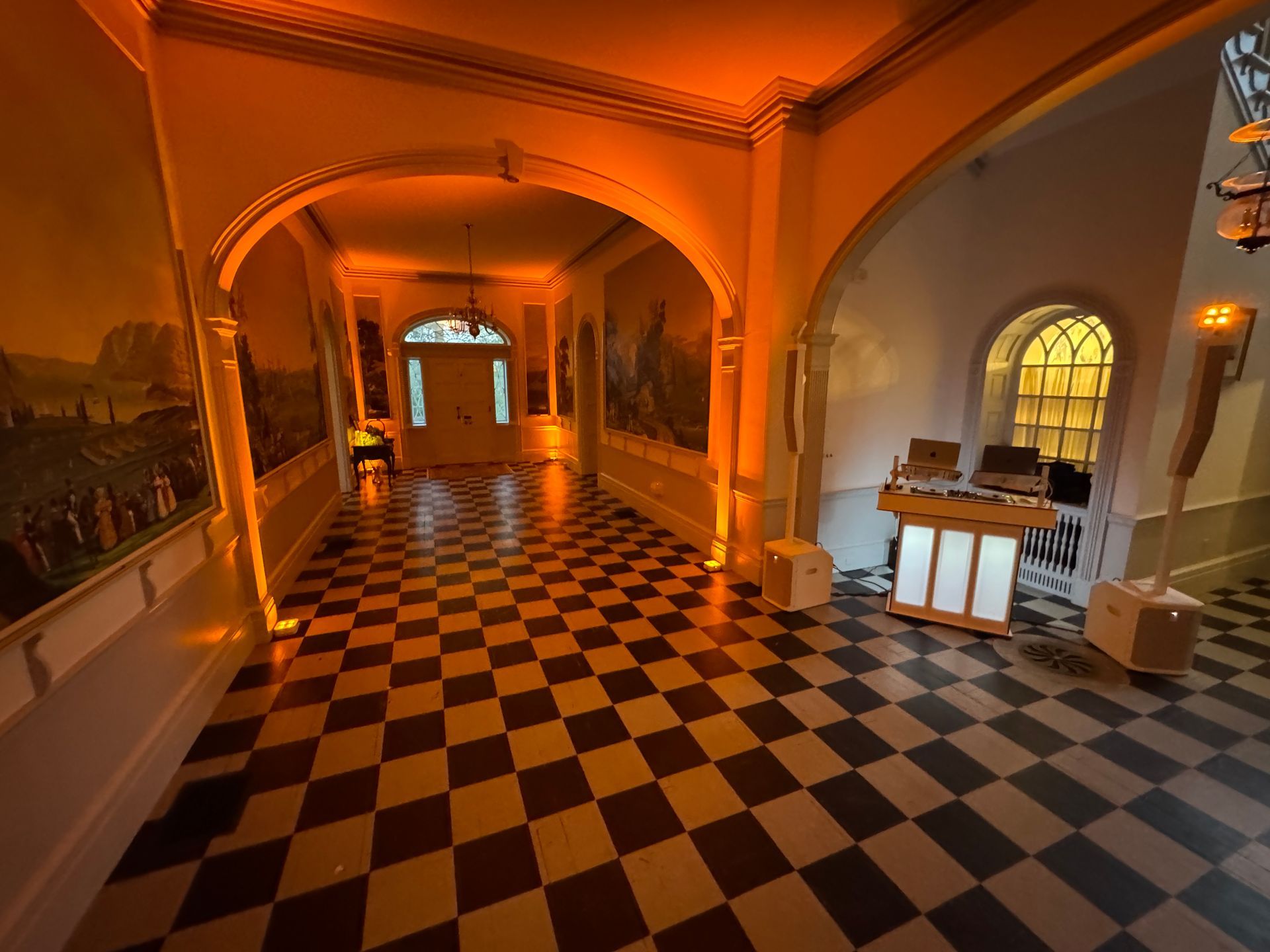 wedding receptino at highlands mansion and gardens