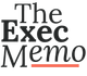 The Exec Memo: Black text logo with