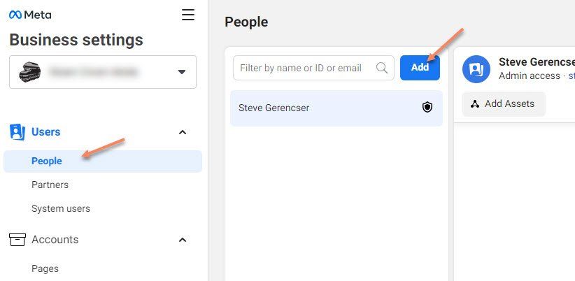 Adding an Account to Facebook / Meta Adding an Account to Facebook / Meta