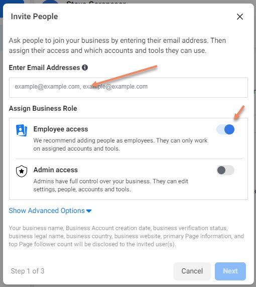Adding an Account to Facebook / Meta Adding an Account to Facebook / Meta