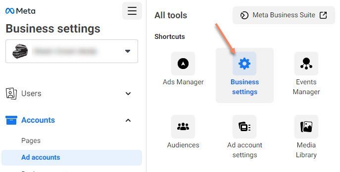 Adding an Account to Facebook / Meta Adding an Account to Facebook / Meta