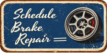 A blue, distressed-style sign that reads 
