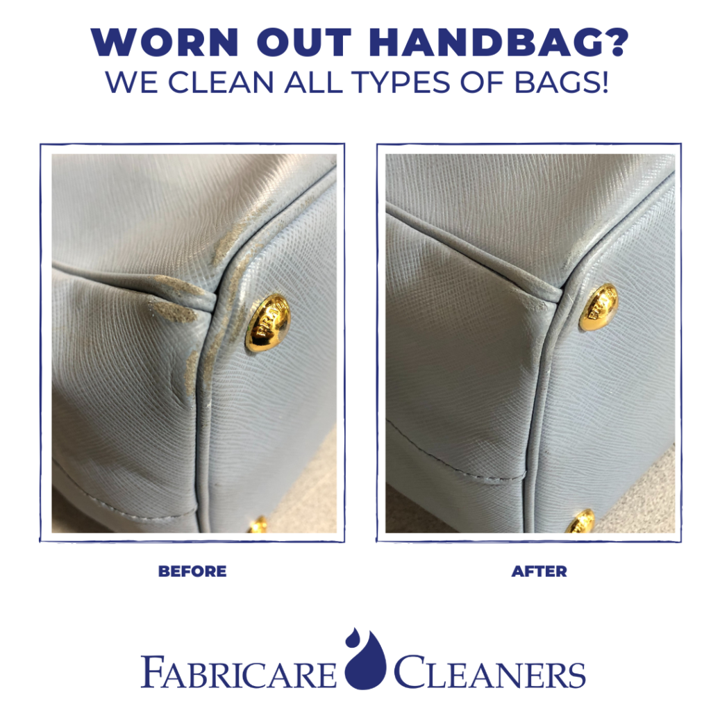 handbag cleaning before and after