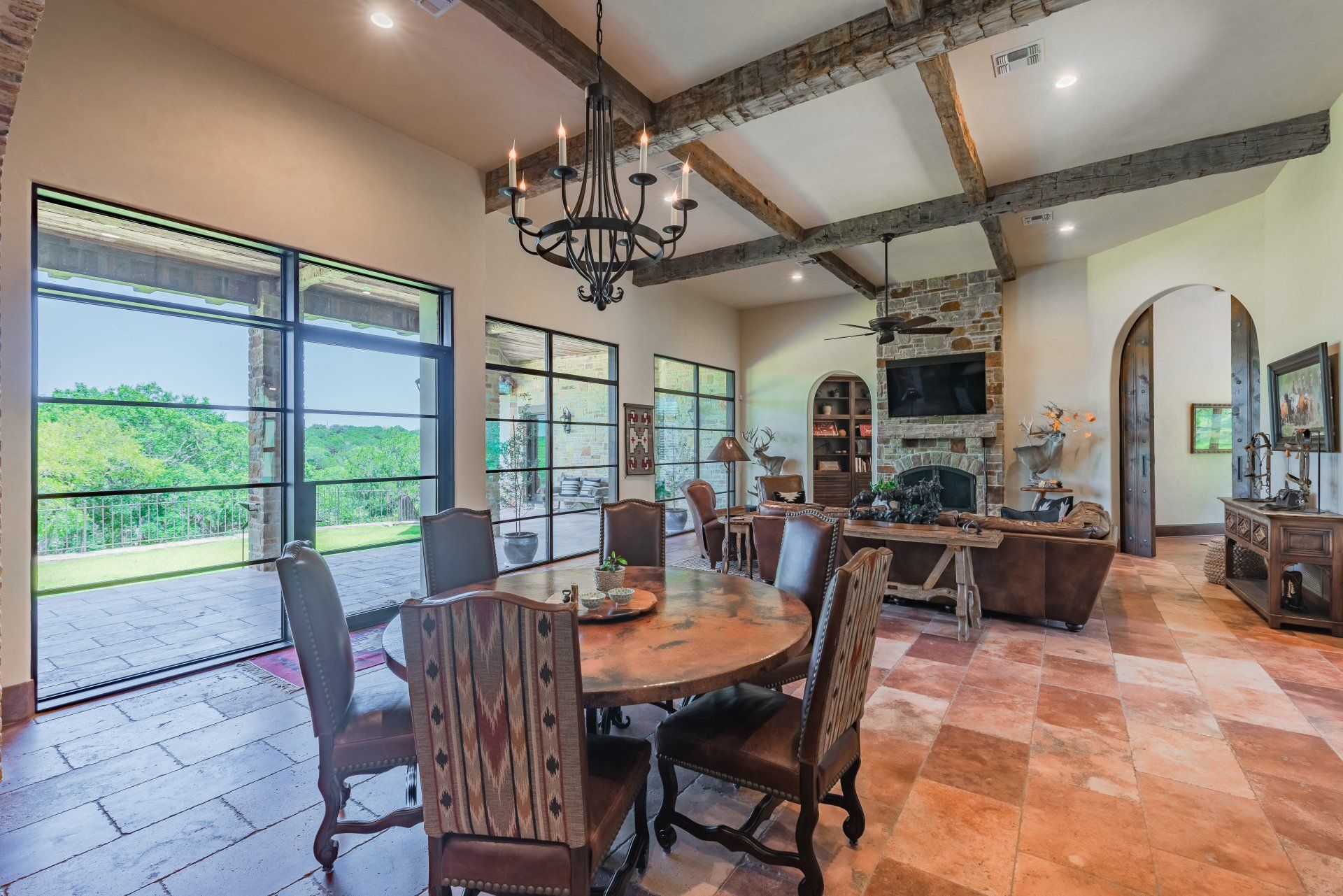 Camp Springs Eating Area | Long Custom Homes | Georgetown, TX 78628
