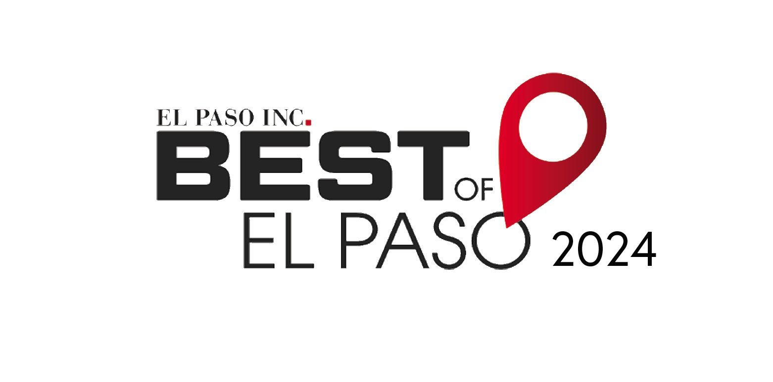 El Paso Inc. Best of El Paso 2024 logo with red location pin icon