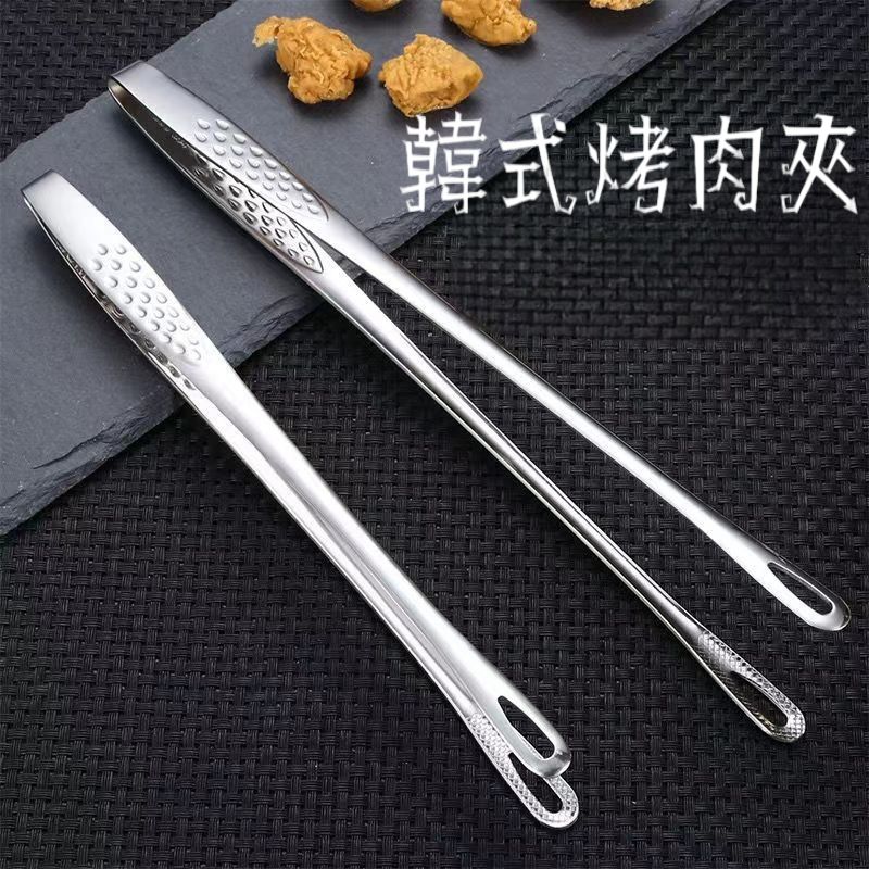 不鏽鋼韓式烤肉夾 防燙省力 不沾黏烤肉夾 質感韓風燒烤夾 食物夾 料理夾