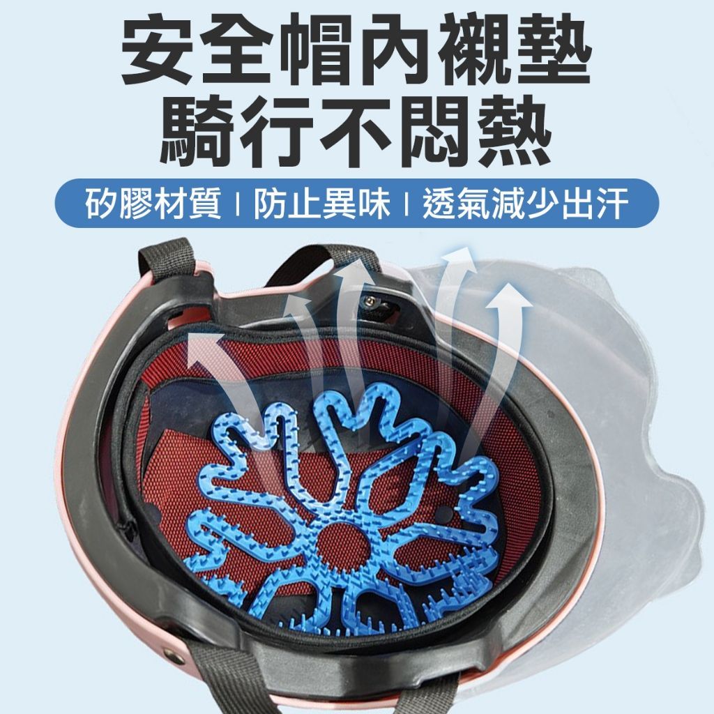 不塌髮神器 安全帽隔熱內襯 可拆式內墊 安全帽 替換內襯 透氣 涼感 通風 頭襯 頭墊