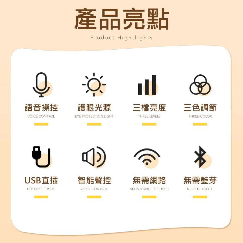 【智能聲控免起床】USB小夜燈 床頭燈 聲控燈 柔光夜燈 led 小燈