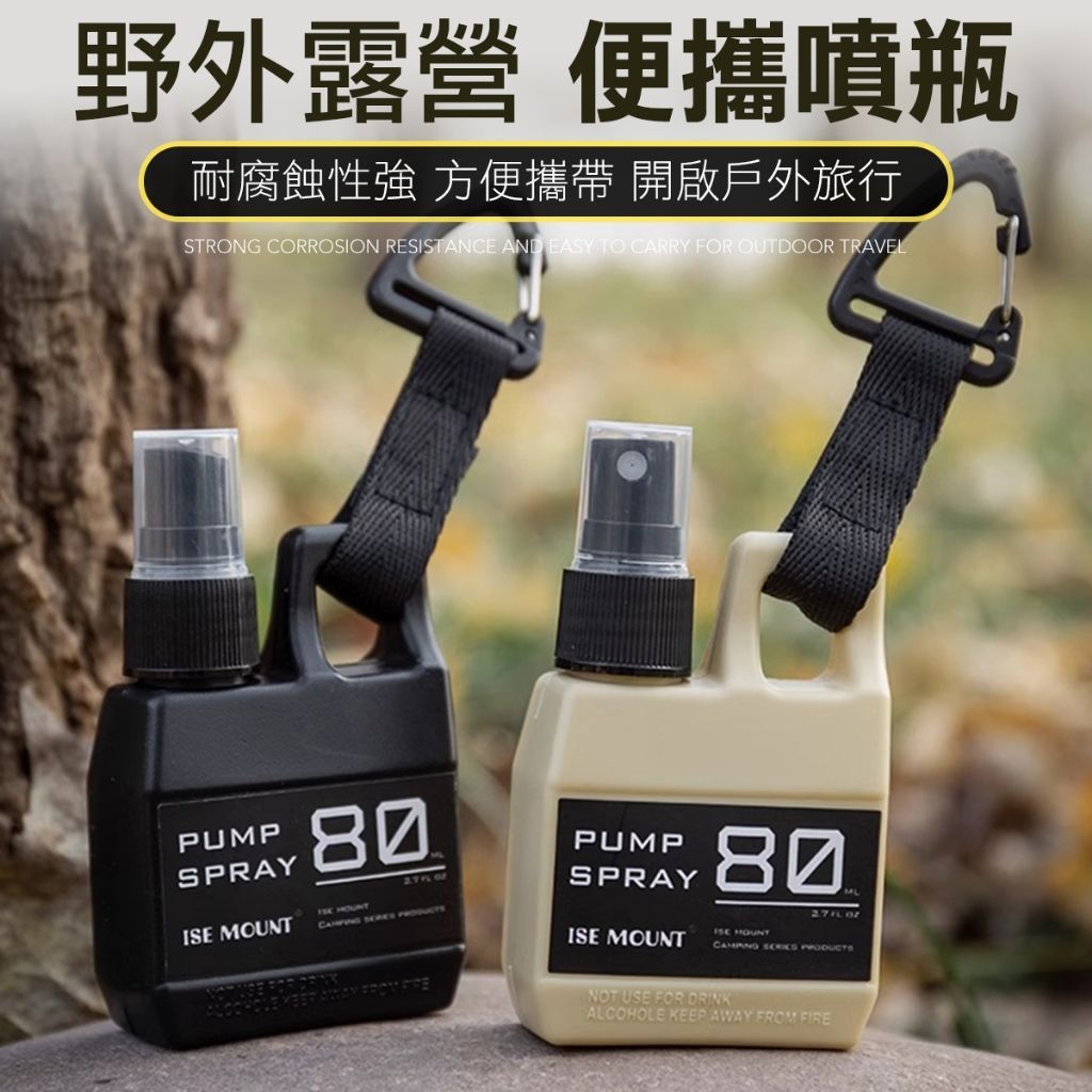 80ml 按壓式分裝瓶 旅行 戶外 登山 露營 分裝瓶 防蚊液分裝 噴霧瓶 分裝罐