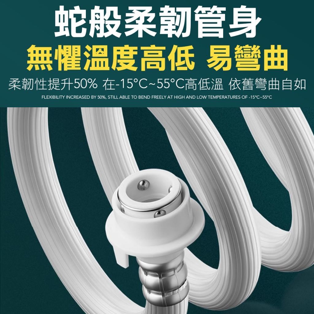 洗衣機水管 送防脫落鋼頭  4分用水管 進水管 洗衣機進水管 防爆水管