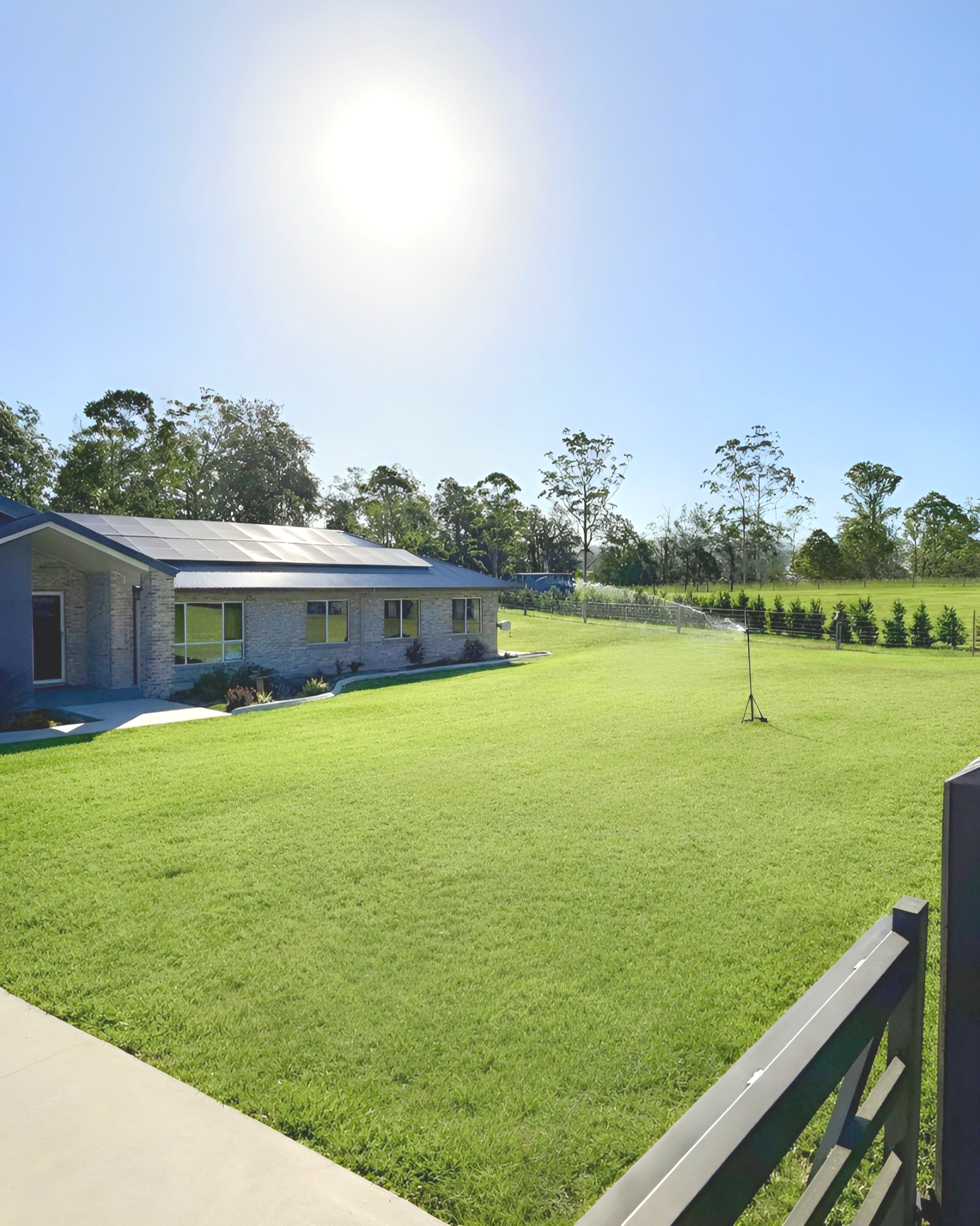A Green Erosion Control Mat Covers a Hillside, Forest in The Background — East Coast Hydroseeding in Kempsey, NSW