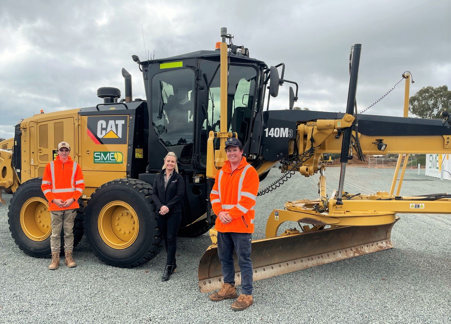 Heavy Equipment on Trailer Truck — Parkes, NSW — Steve Magill Earthmoving
