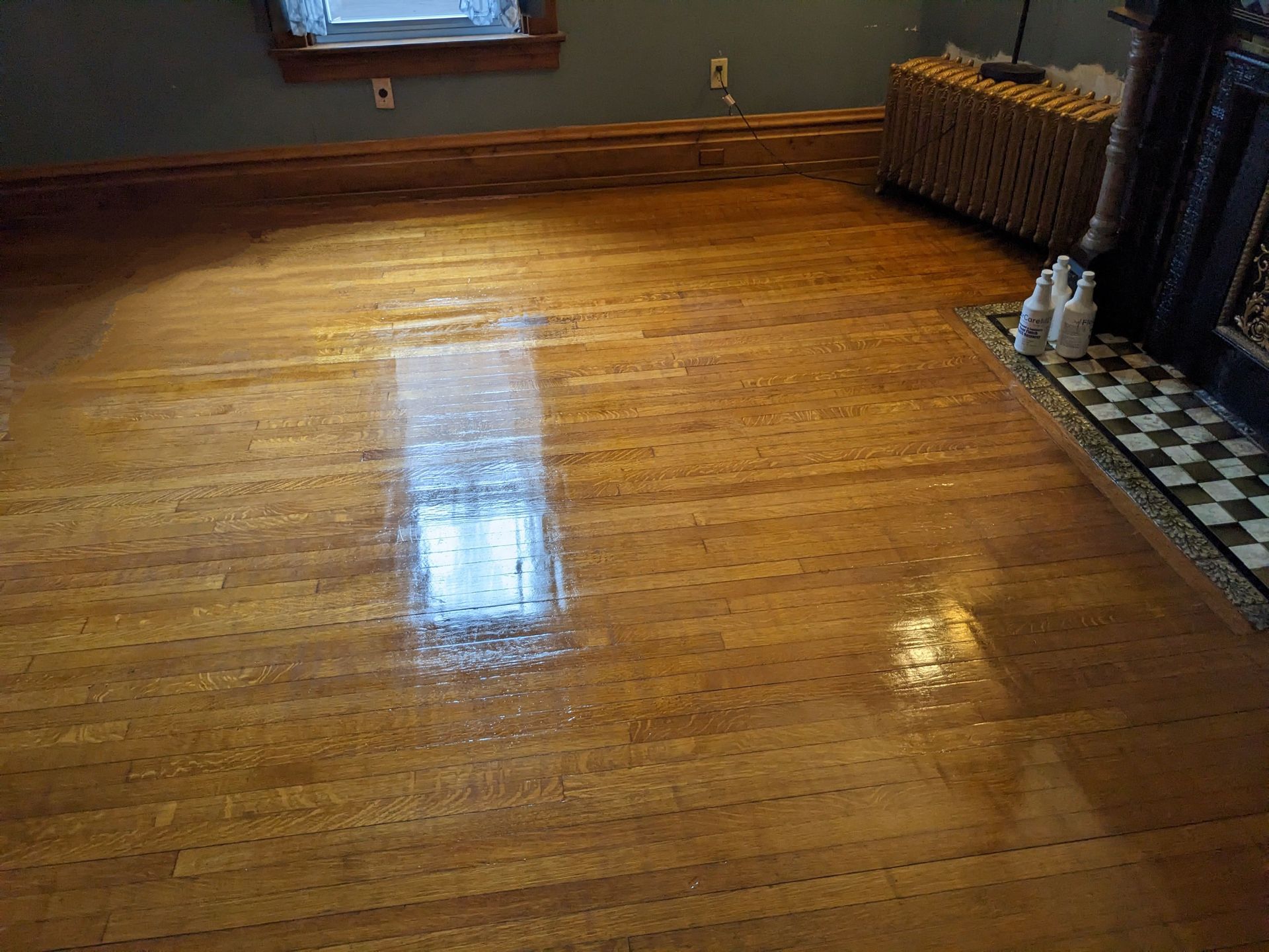 wood floor reflections
