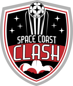 Logo for Space Coast Clash soccer tournament