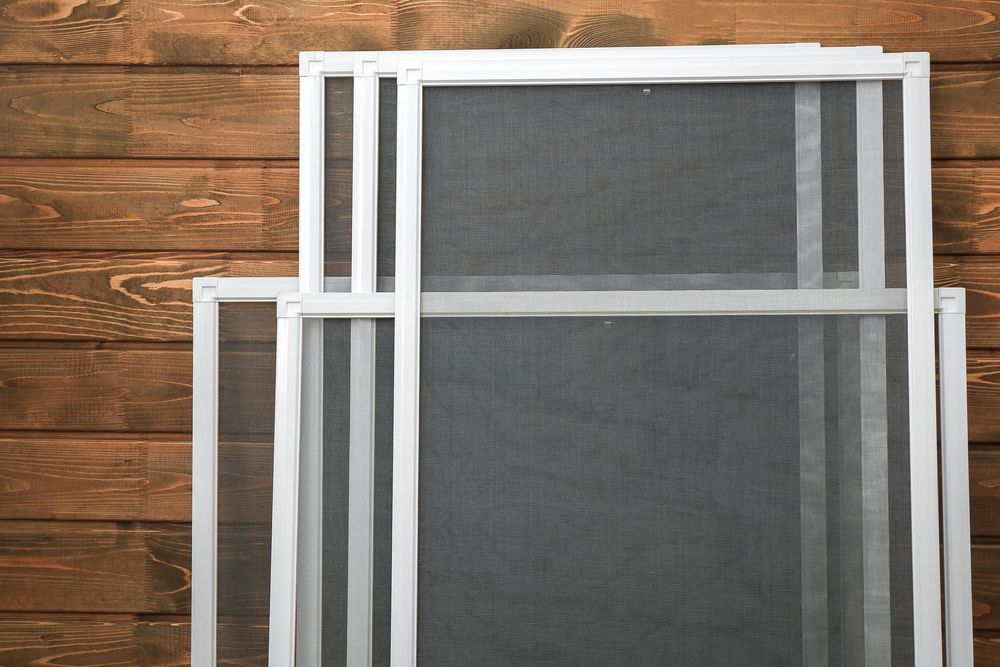 Several Rectangular White Window Screens — Australian Flyscreens & Security Doors in Cameron Park, NSW