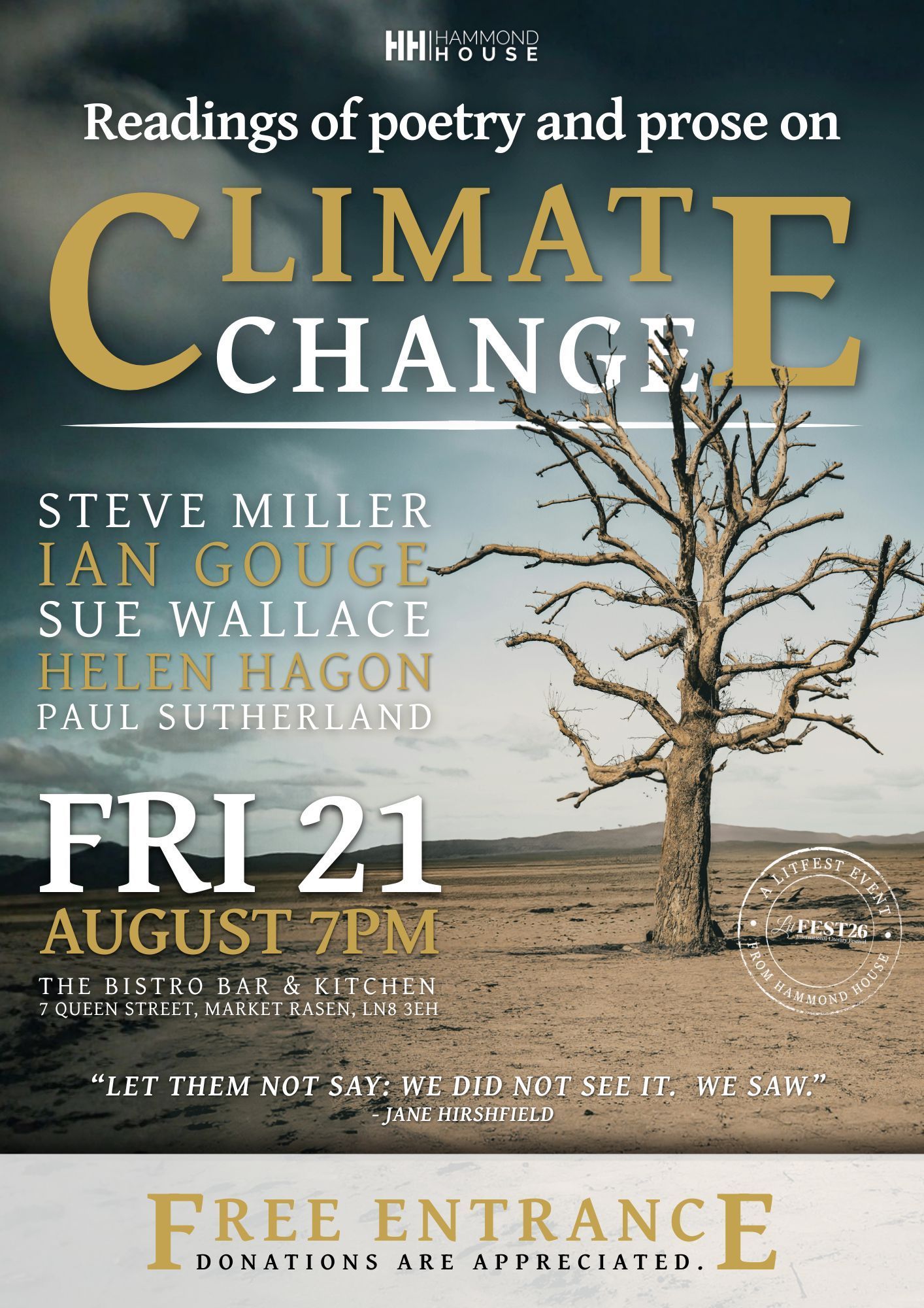 Poetry reading with Paul Sutherland | FREE
