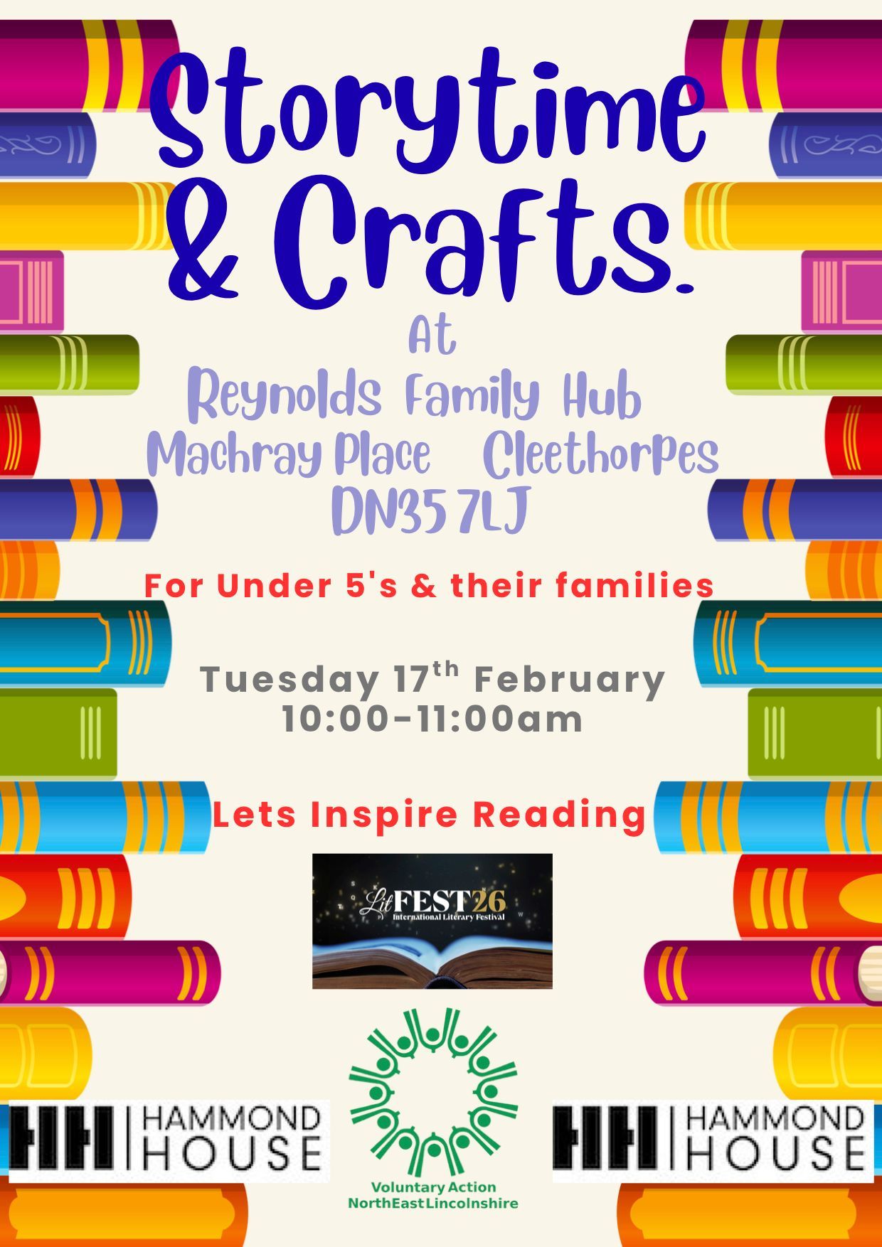 Storytime & Crafts at Reynolds Family Hub
FREE