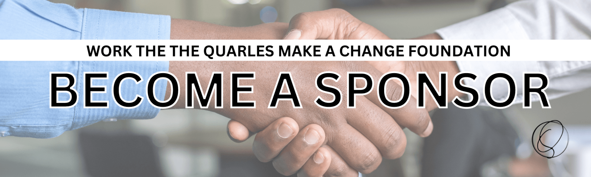 Men shaking hands to agree on sponsorship