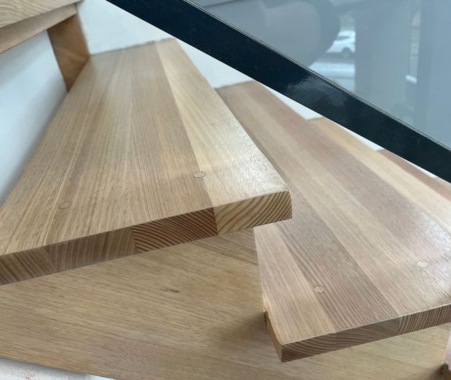 sanded stair steps