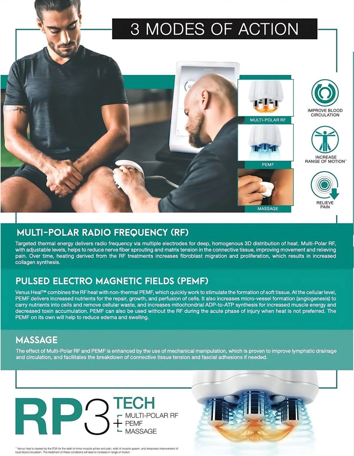 A man is getting a massage with a machine.