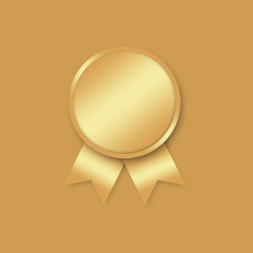 graphic for gold service shows a gold rosette