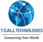 Logo: Blue globe with white lines connecting dots, 