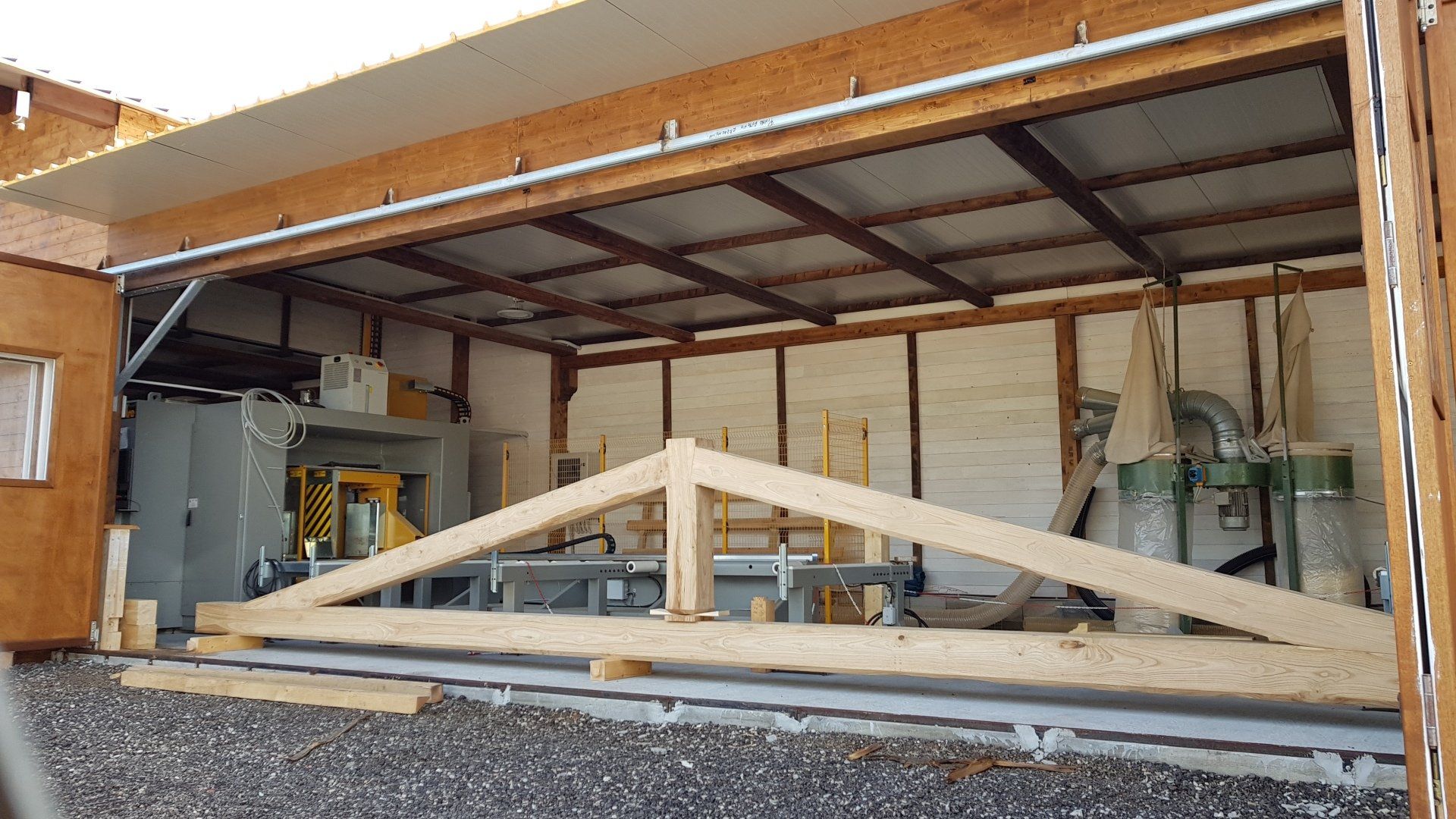 realizzazione capriata legno