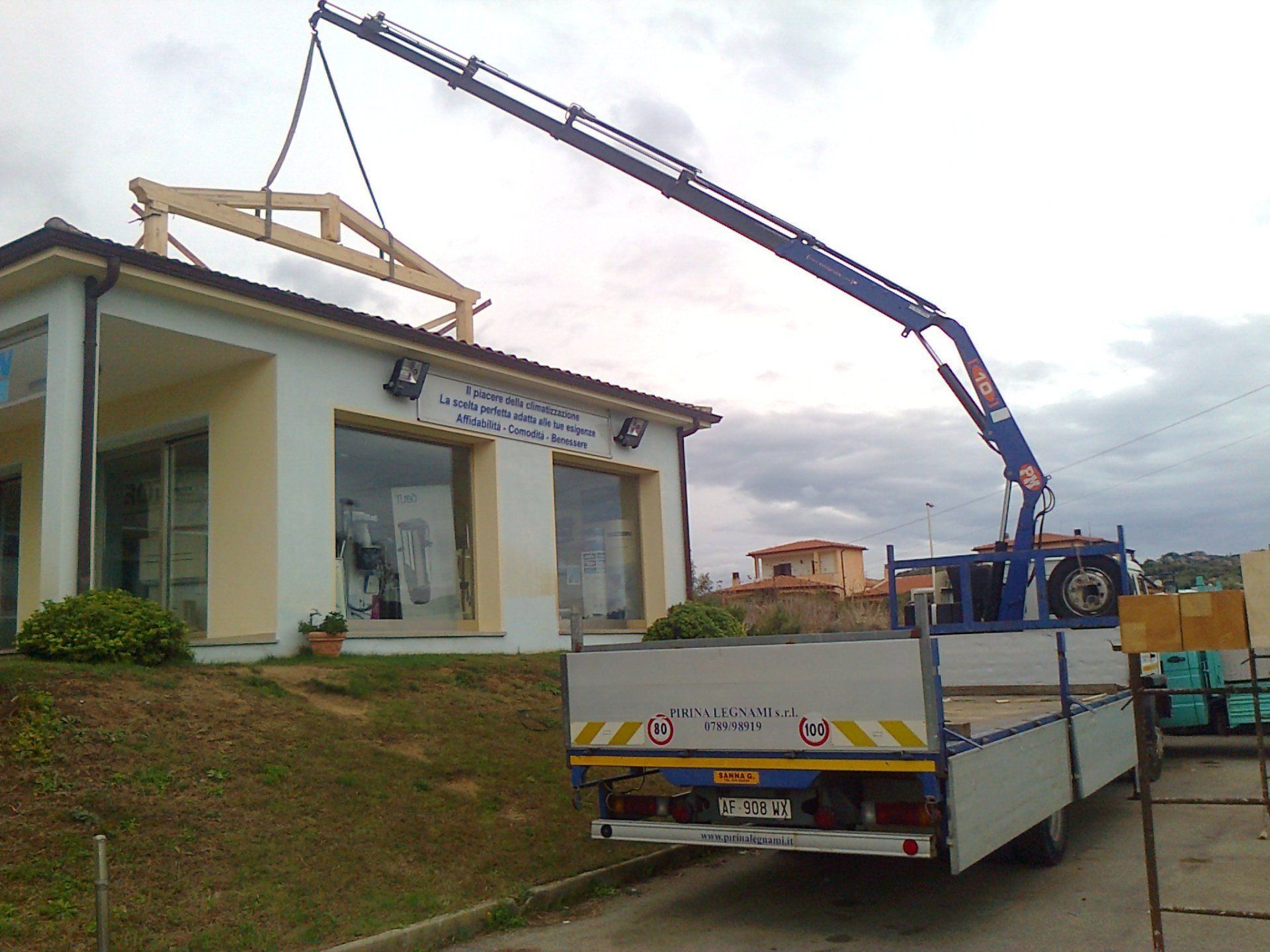 posa capriata legno
