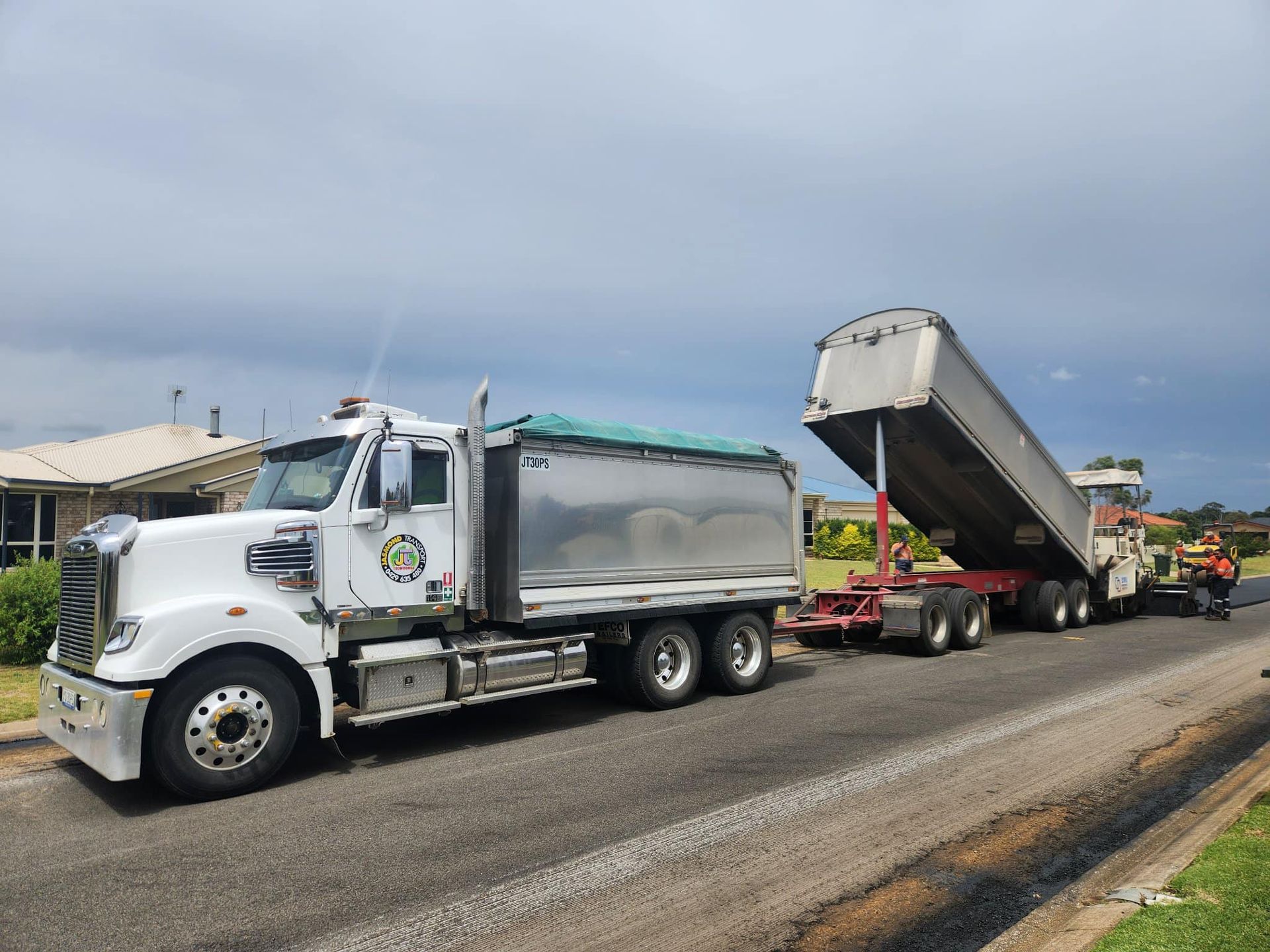 Parked truck on the side of the road | Toowoomba, QLD | Jasmond Transport