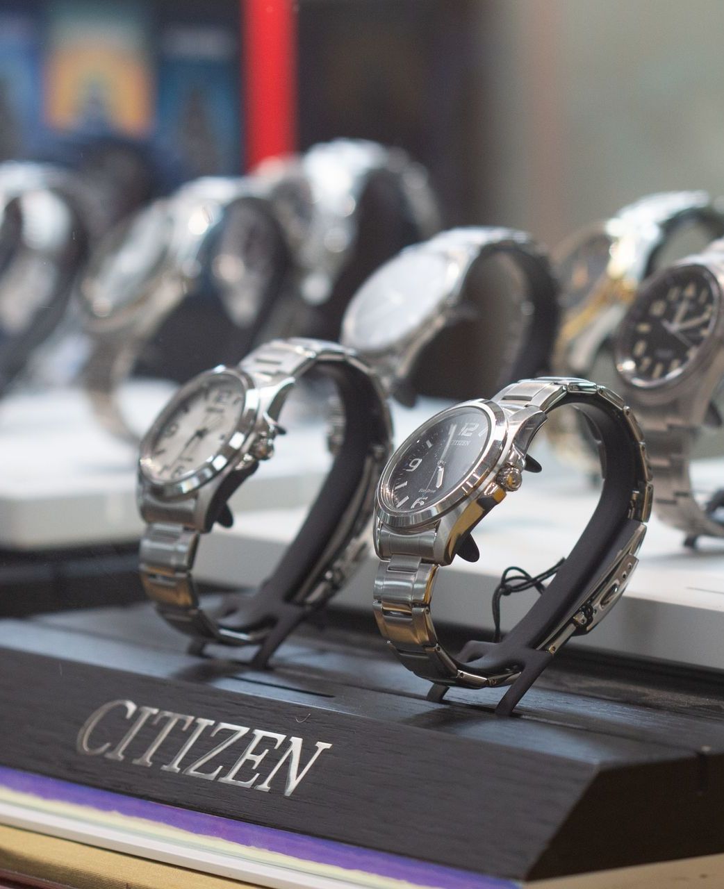 watches at the jewelry display