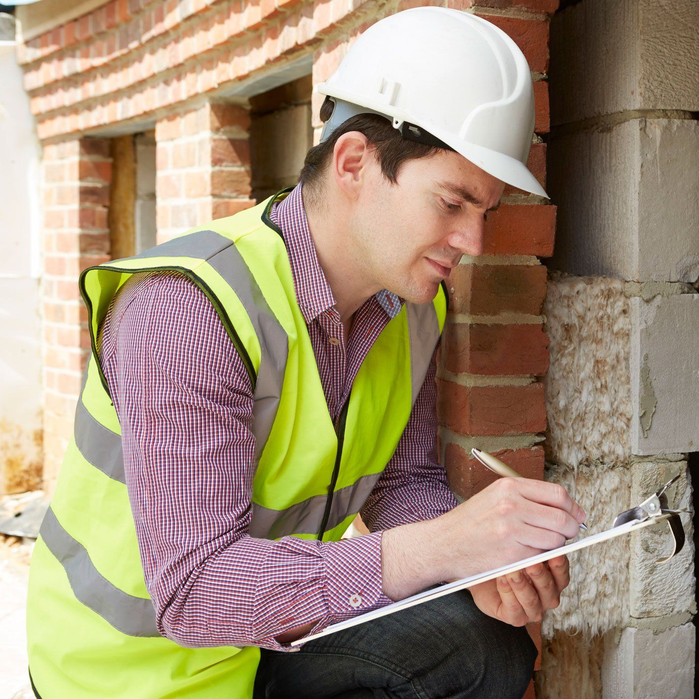 Man inspecting house — Superior, WI — Northland Home Inspections