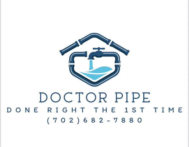 Doctor Pipe logo with blue pipe graphic, “Do It Right the First Time,” and phone number (902) 682-7880