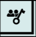 Two silhouettes of people with a key.