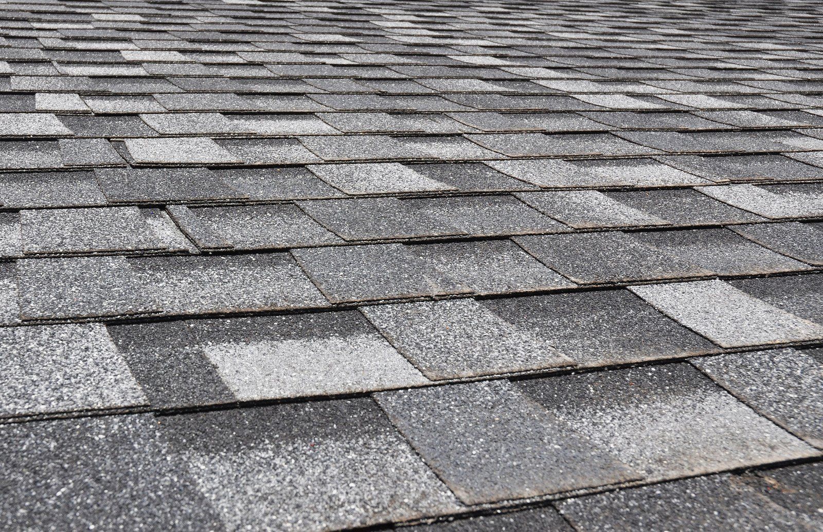 Gray asphalt shingle roof.