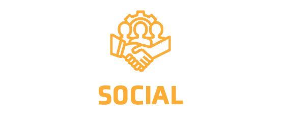 Icône du pilier social du développement durable.