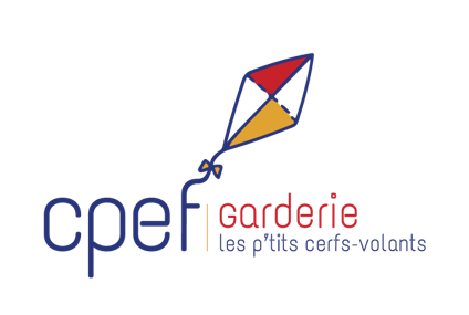 Logo du CPEF, Garderie les p'tits cerfs-volants
