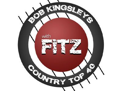 Bob Kingsley's Country Top 40 logo with red center and white text