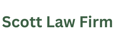 Scott Law Firm logo in dark green text on a white background