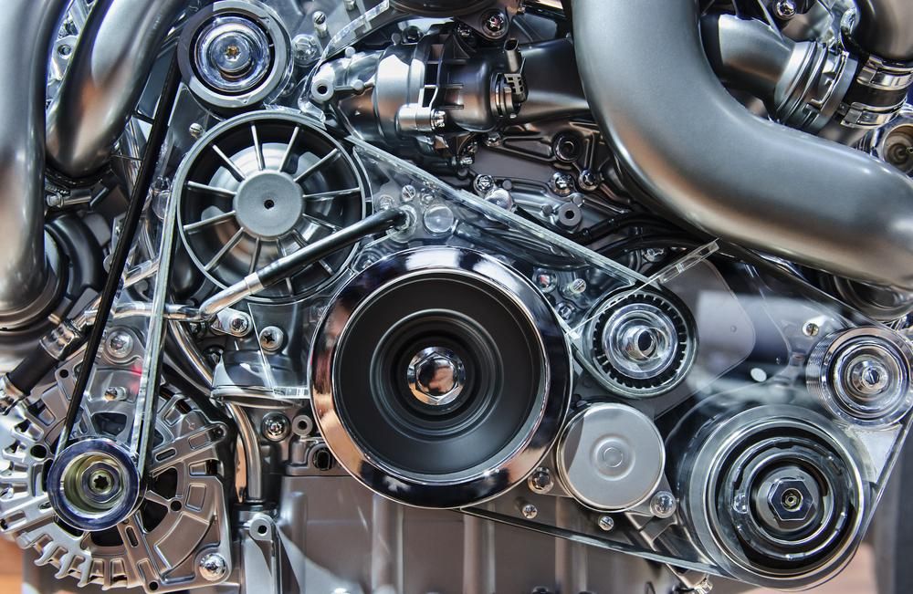 A Close Up of a Car Engine With a Lot of Gears — Land Rover Spares In Mackay, QLD