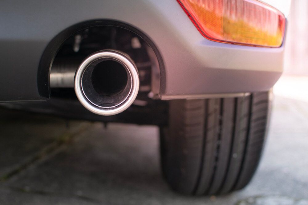 A Close Up of the Exhaust Pipe of a Car — Land Rover Spares In Mackay, QLD