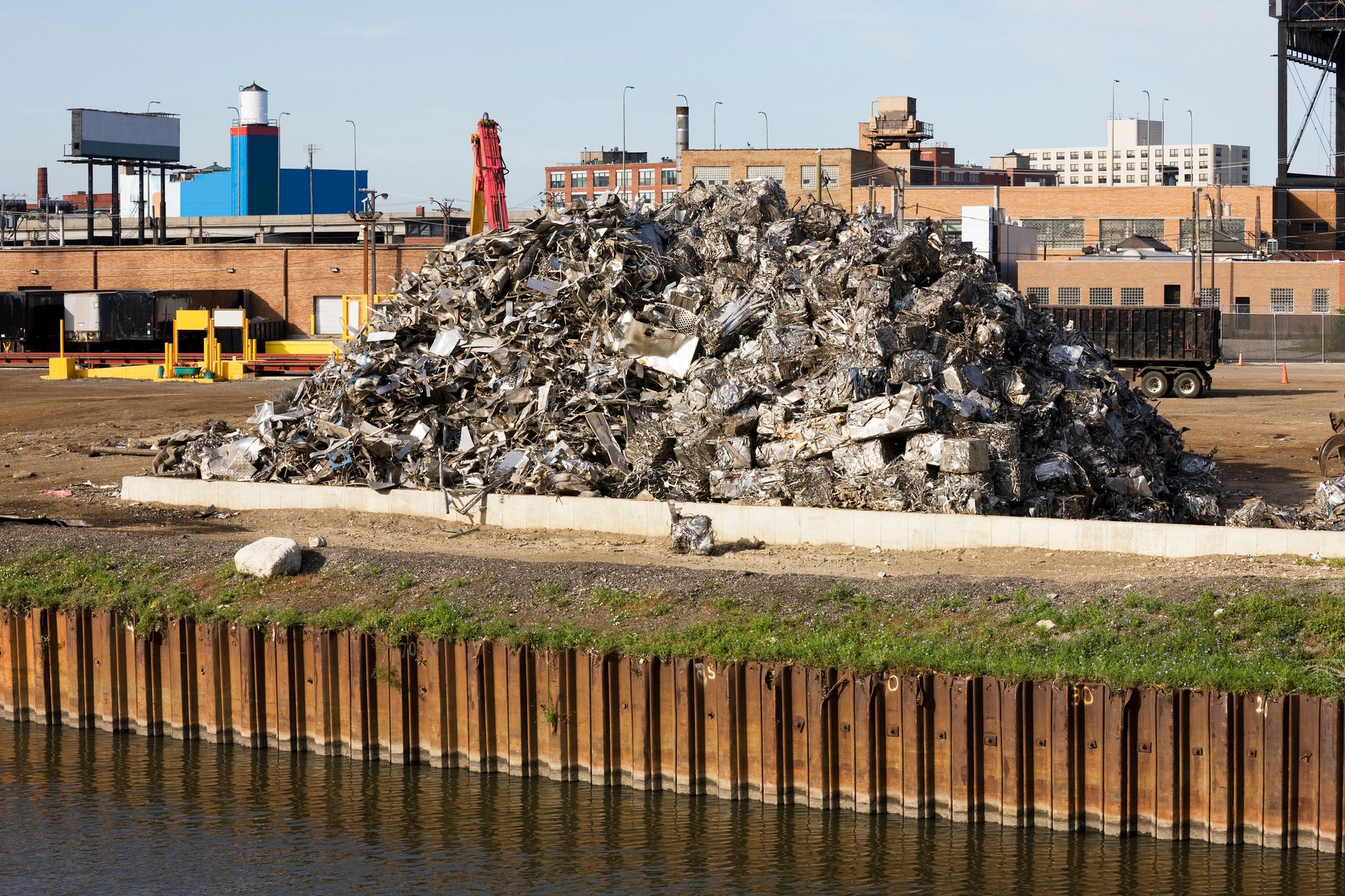 Scrap metal pile Scrap metal pile