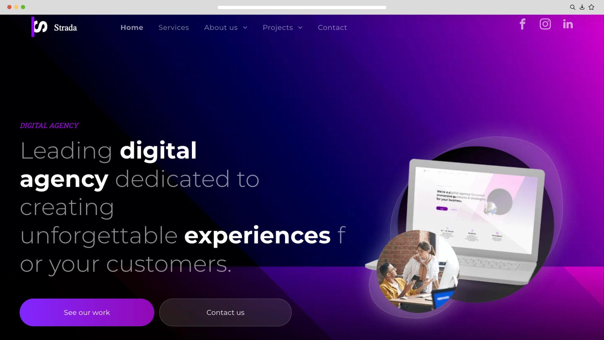 Website template for business