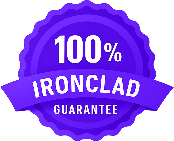 Purple badge with