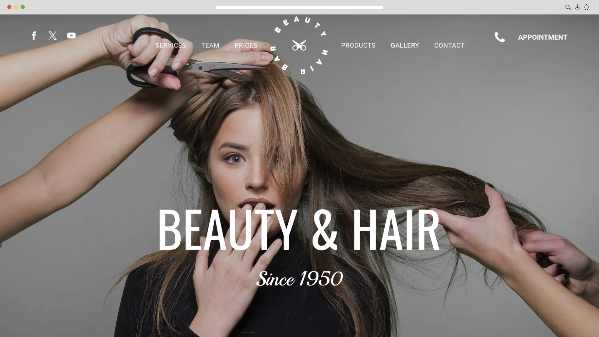 Website template for lifestyle and health