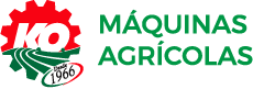 Un logo verde y rojo para máquinas agrícolas.