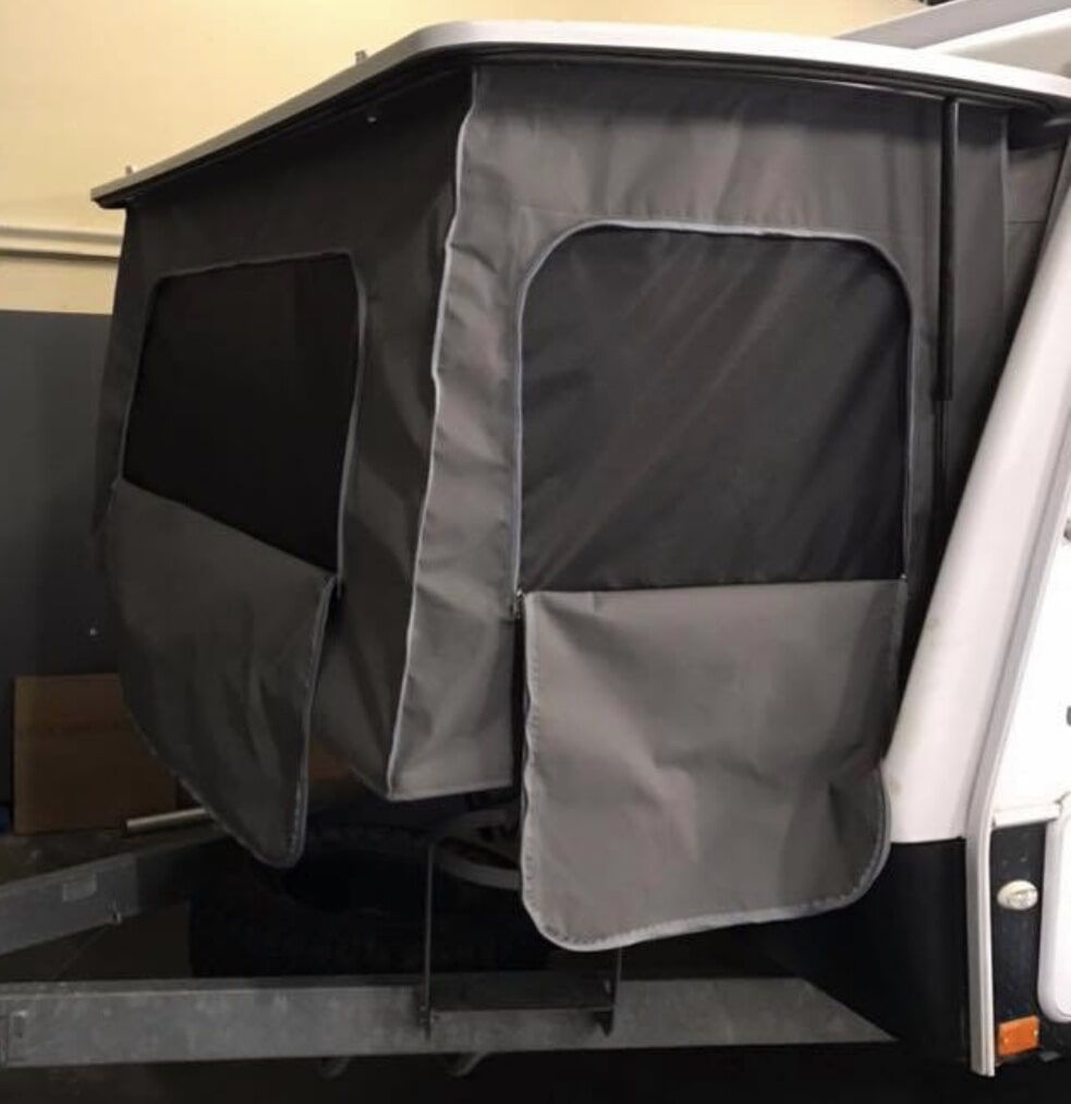 A Tent Is Attached to The Side of A Trailer - Quality Canvas Products In Illawarra, NSW