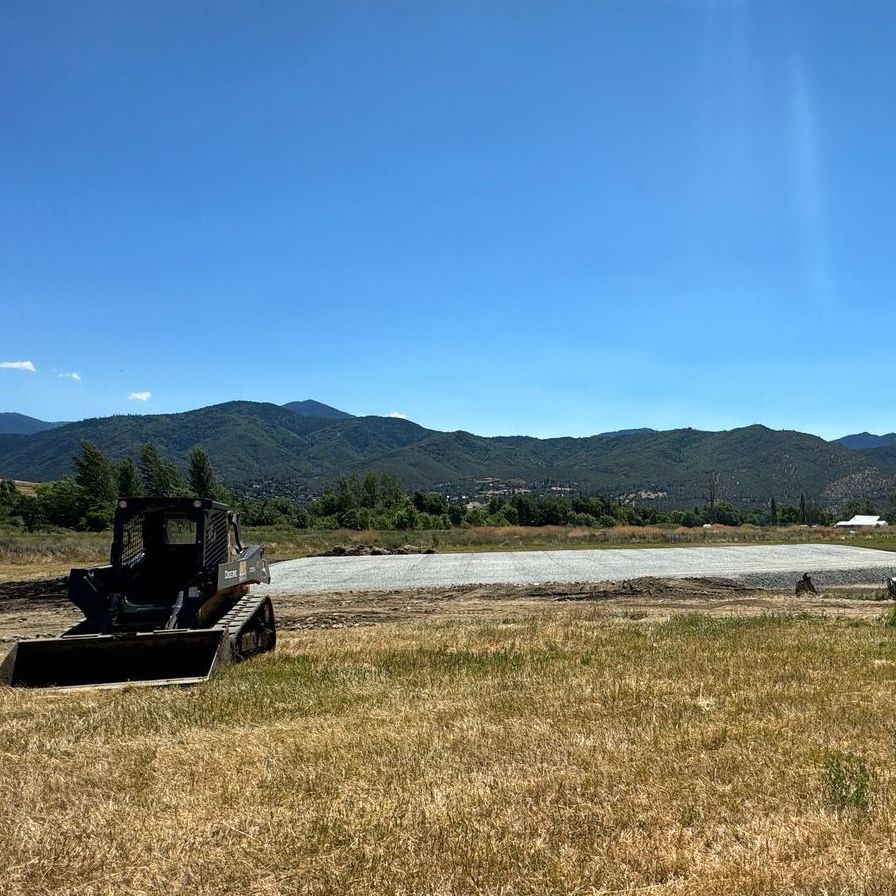 A new house pad in Ashland, Oregon