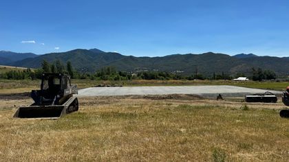 A new house pad in Ashland, Oregon