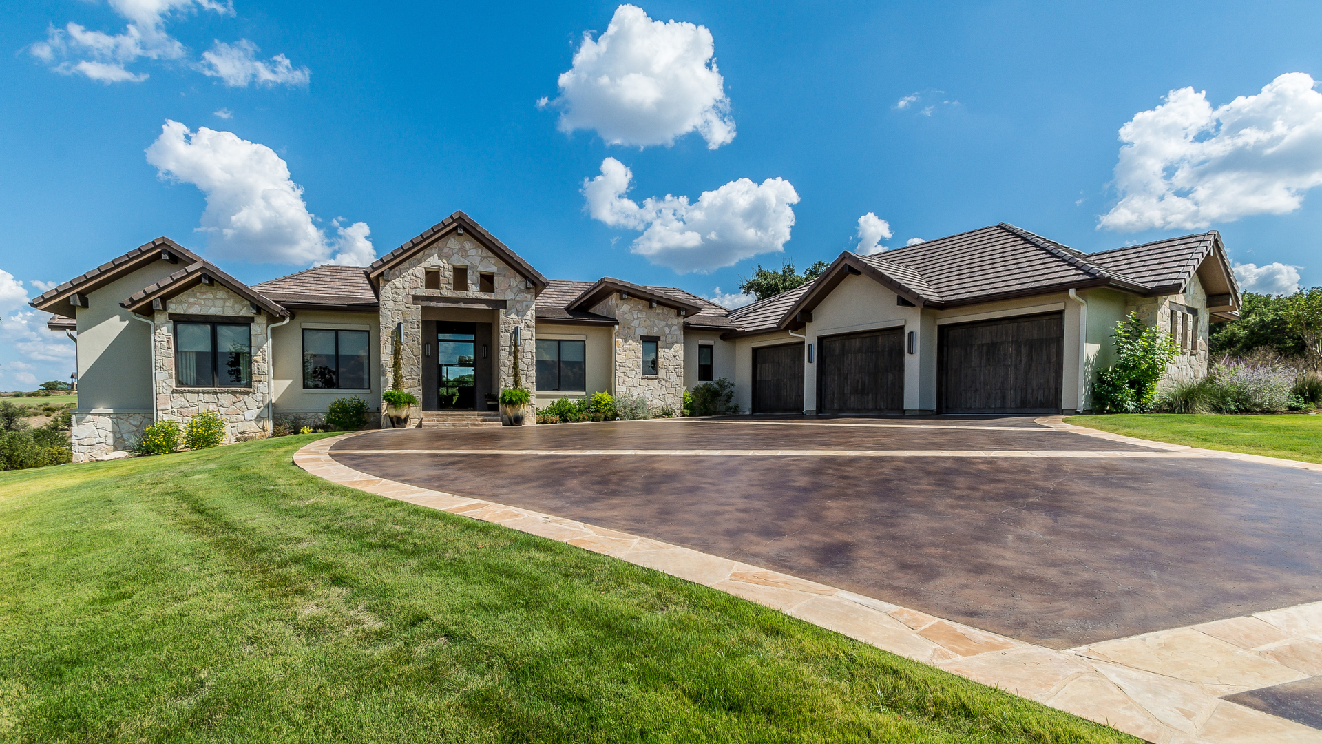 Concrete driveway in Brighton CO showing a well-maintained surface designed for long-term durability
