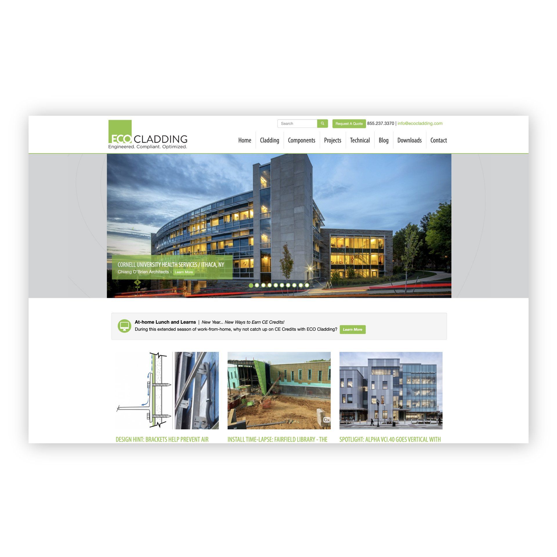 ECO Cladding - Website Design
